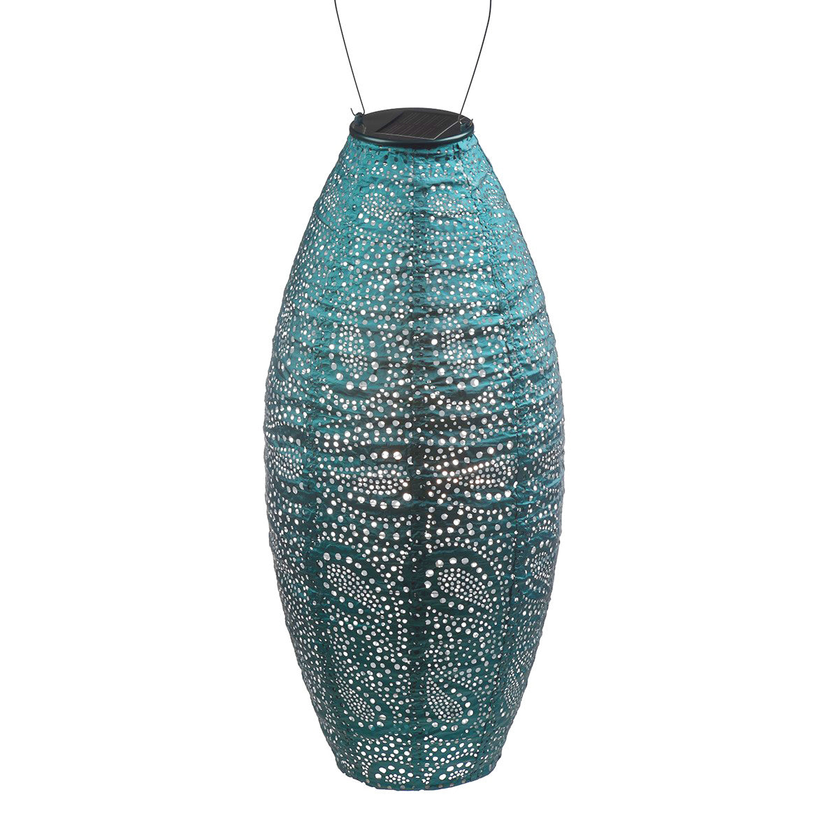 Lumiz Solarleuchte Long Oval 20 Paisley Meeresblau- LO2010571